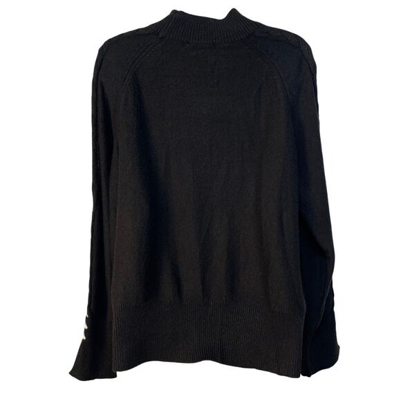1.State Women’s Cut Out Shoulder Sweater‎ Color Black Size L - Picture 3 of 8